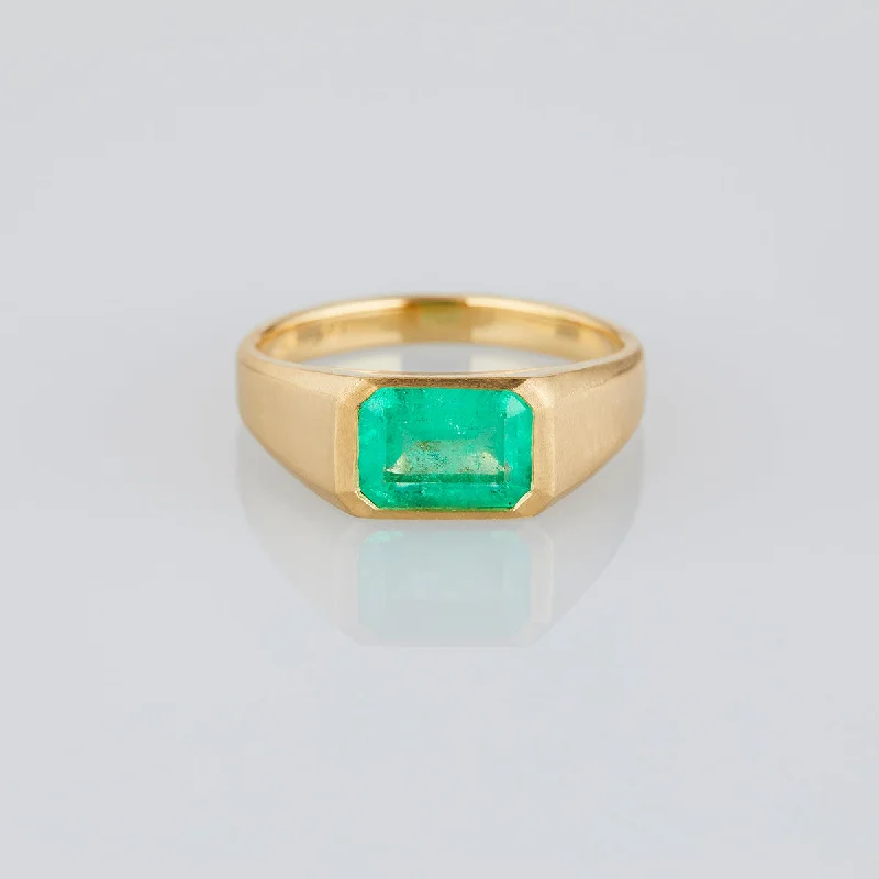 ER29-OOAK | 0.99 Carat One-of-a-Kind Emerald Ring