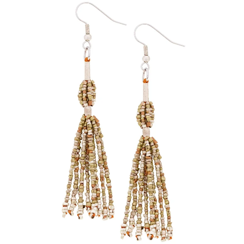 Trending Jewelry Styles Now At Limited-Time Discounts Etege Mixed Metal Beaded Earrings