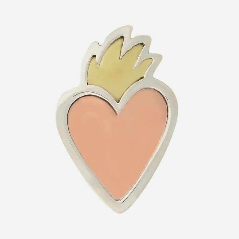 Glamorous Jewelry, Glamorous Deals – Shop Now Sacred Heart Sterling & Copper Pin