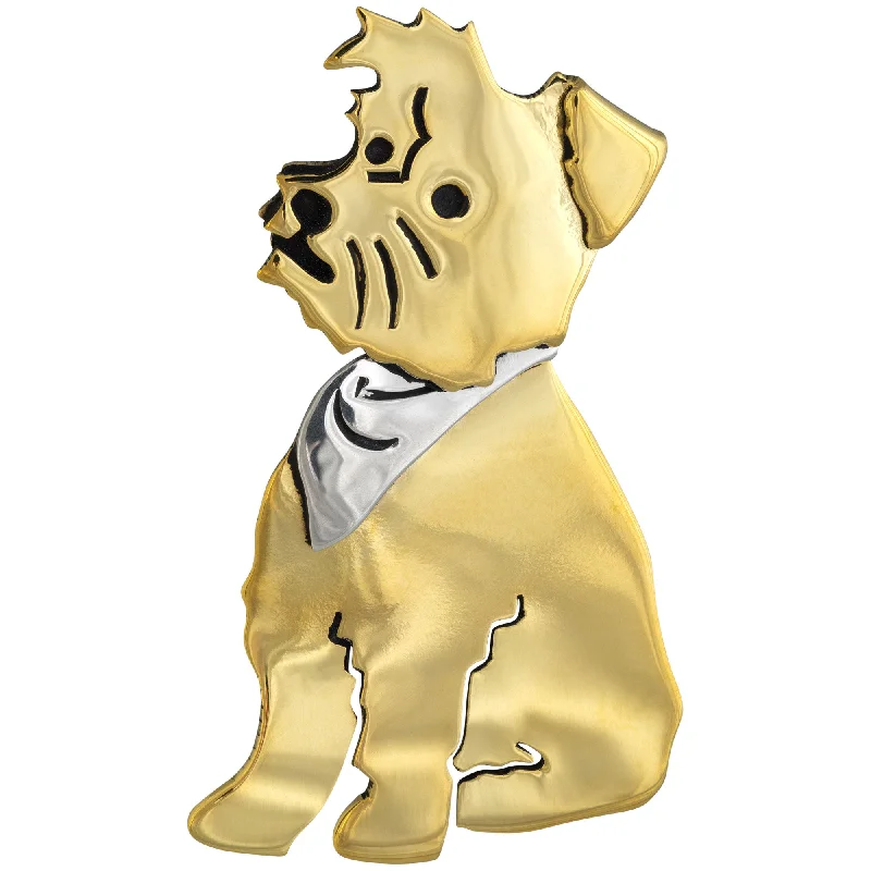 Unmissable Jewelry Clearance – Final Reductions Yorkie Sterling Silver & Brass Pin