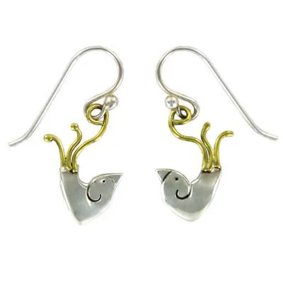 Best Jewelry Sale Prices – Limited-Time Offer Bird Sterling & Brass Wire Earrings