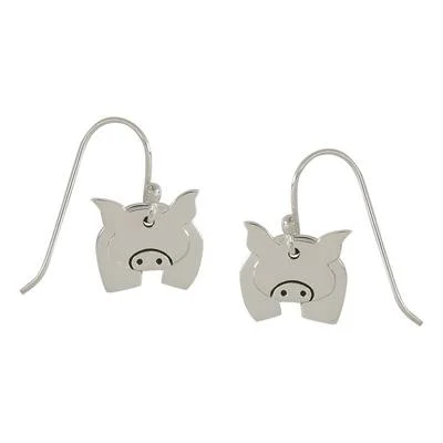 Premium Diamond Jewelry At Once-In-A-Lifetime Discounts Dancing Pig Sterling Silver Earrings