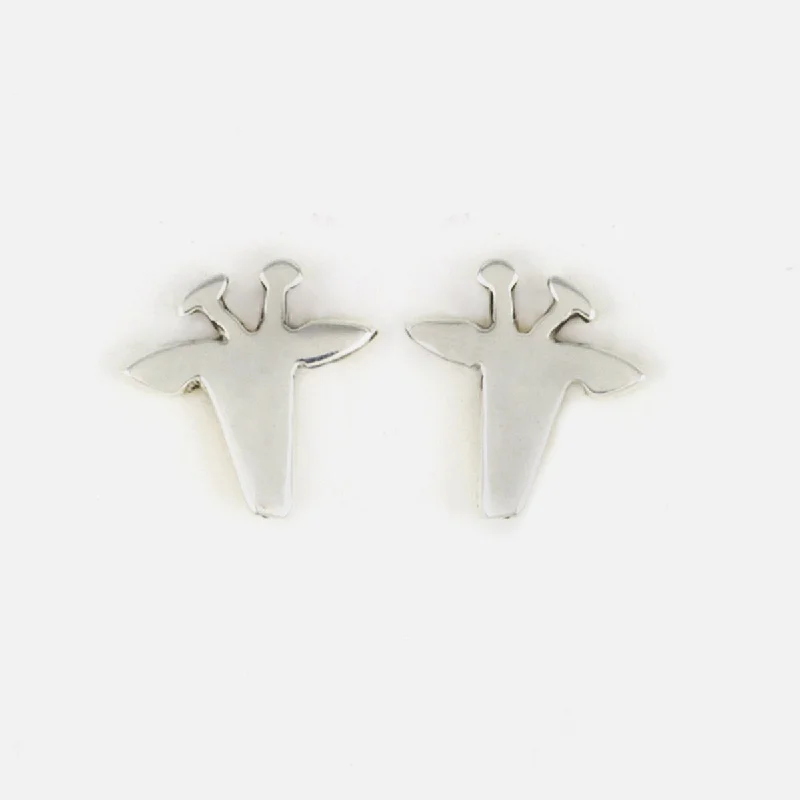 Breathtaking Jewelry, Breathtaking Prices Giraffe Sterling Silver Post Earrings