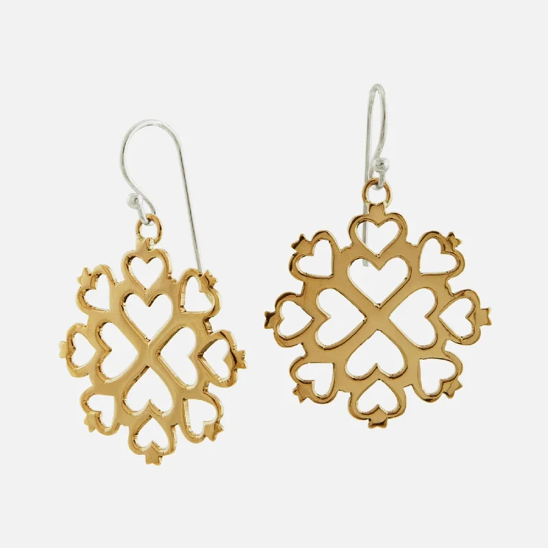 Don't Miss Out On Bestselling Jewelry At Special Prices Heart Mandala Sterling & Copper Earrings