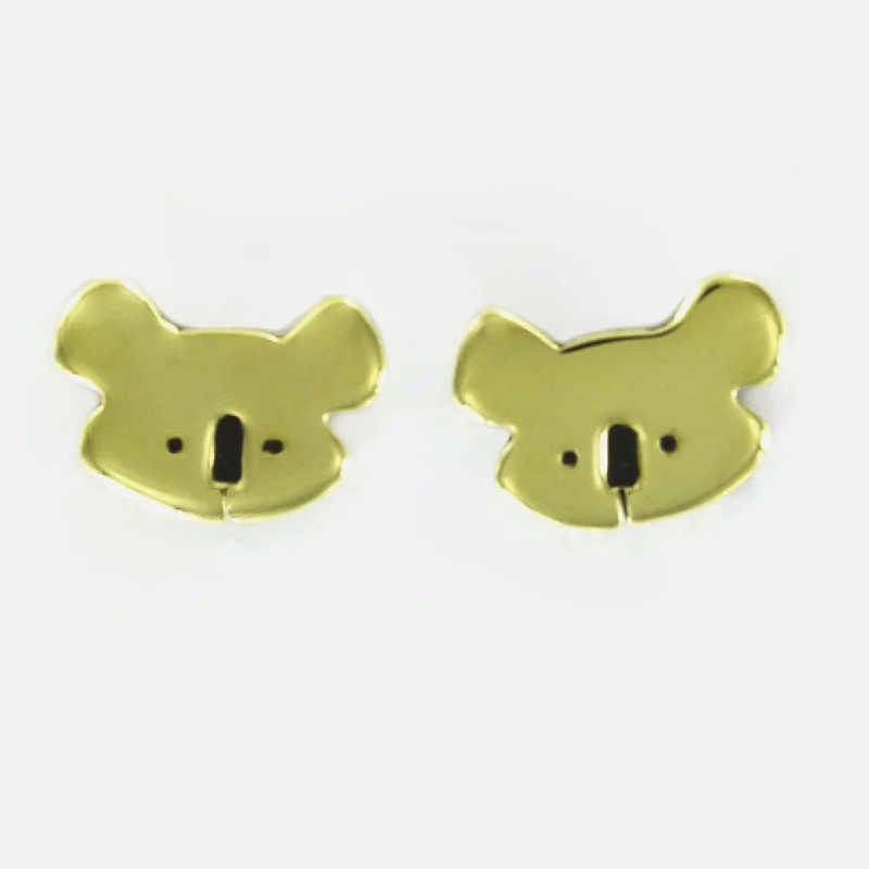 Get The Sparkle You Love At Prices You Adore Koala Sterling & Brass Post Earrings