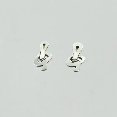 Limited Stock On Premium Jewelry At Low Prices Treble Clef Sterling Silver Earrings