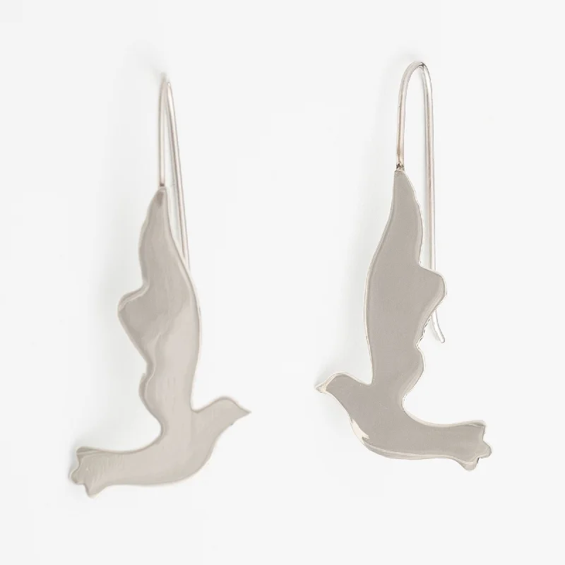 Get Ready To Sparkle – Special Jewelry Discounts Dove Silhouette Sterling Earrings