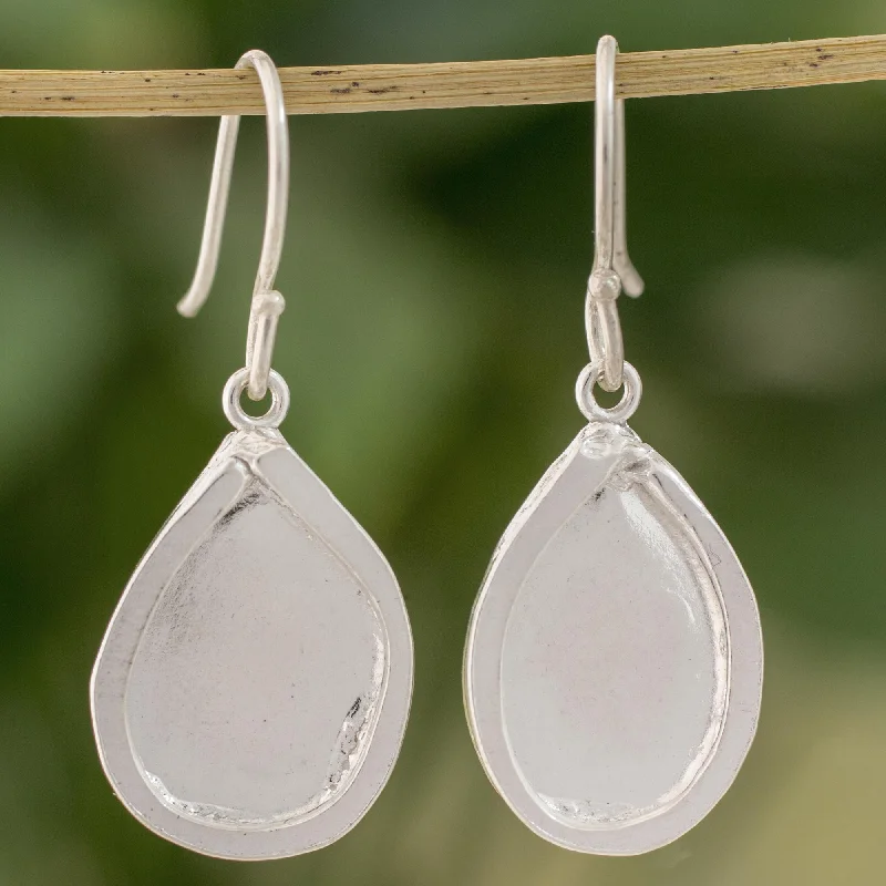 Limited-Stock Jewelry Sale – Once It's Gone, It's Gone Creative Drops Fine Silver Droplet Dangle Earrings from Guatemala