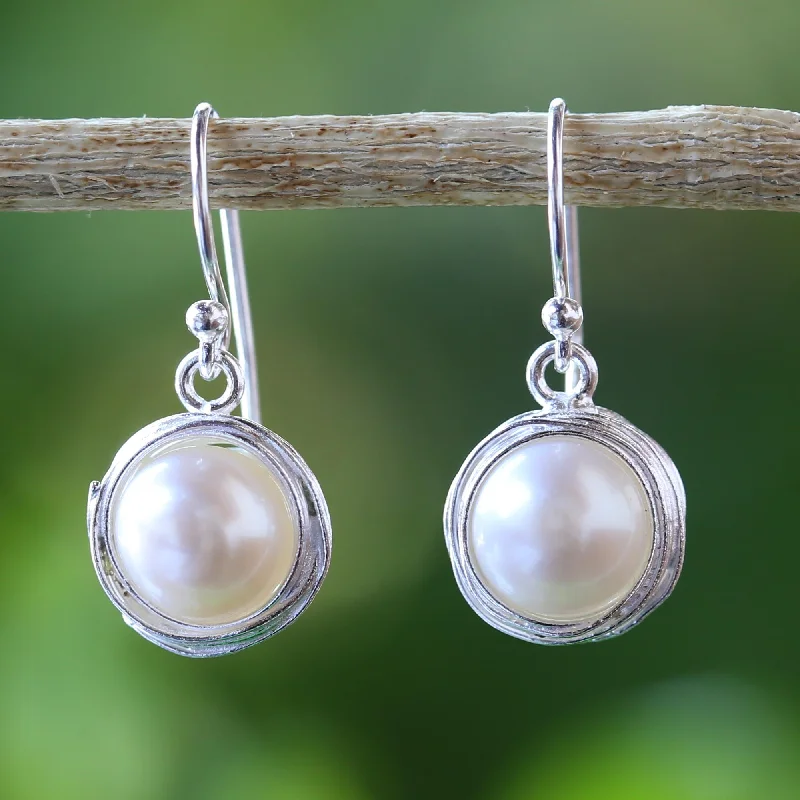 Exclusive Jewelry Sale – Shine For Less Pearl Radiance Cultured Pearl Dangle Earrings from Thailand