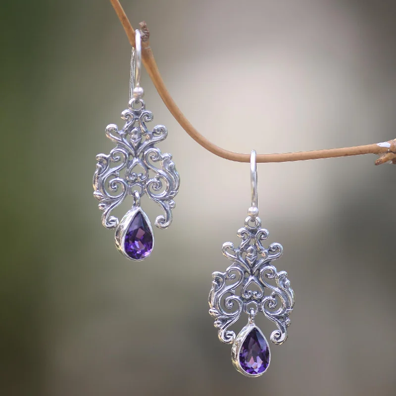 Jewelry Sale – Exclusive Styles At Lower Prices Purple Forest Artisan Crafted Amethyst and Sterling Silver Dangle Earrings