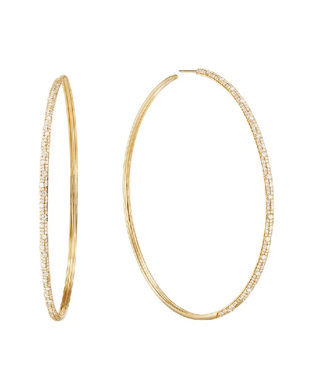 Lana Jewelry 14K 3.04 ct. tw. Diamond Hoops