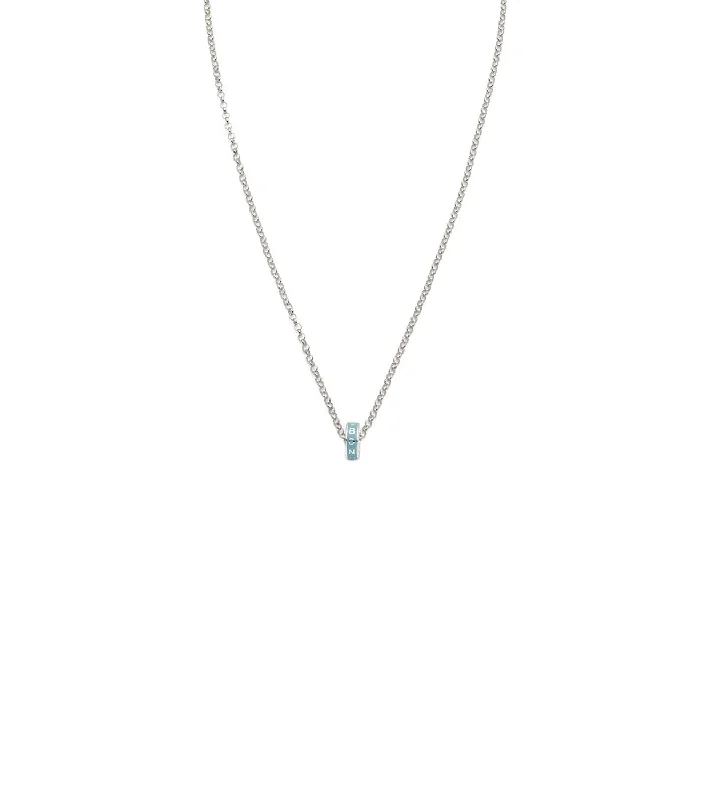 Reverie : Heart Beat Fine Belcher Chain Necklace White Gold