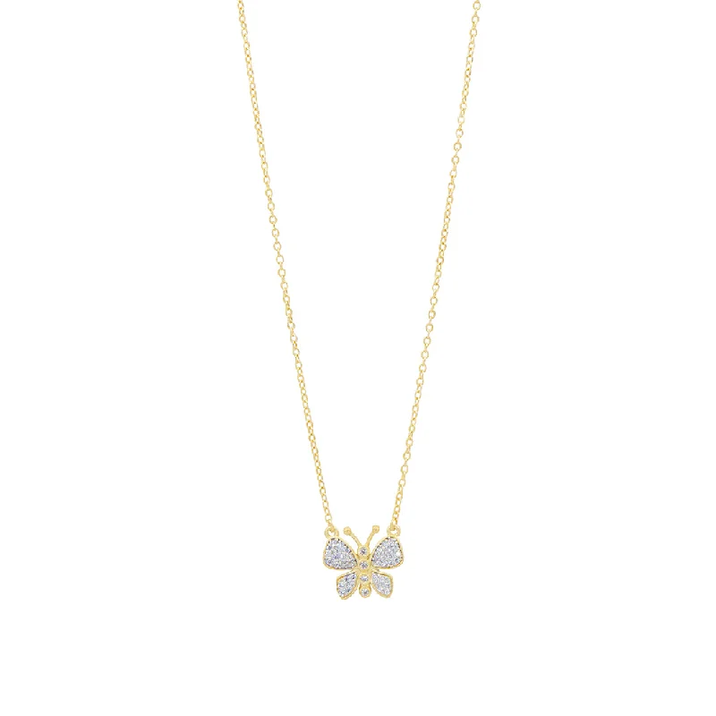 Freida Rothman Butterfly Pendant Necklace