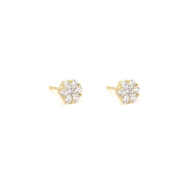 Bestselling Jewelry At Special Promotional Rates 0.56 ctw Diamond Cluster Stud Earrings