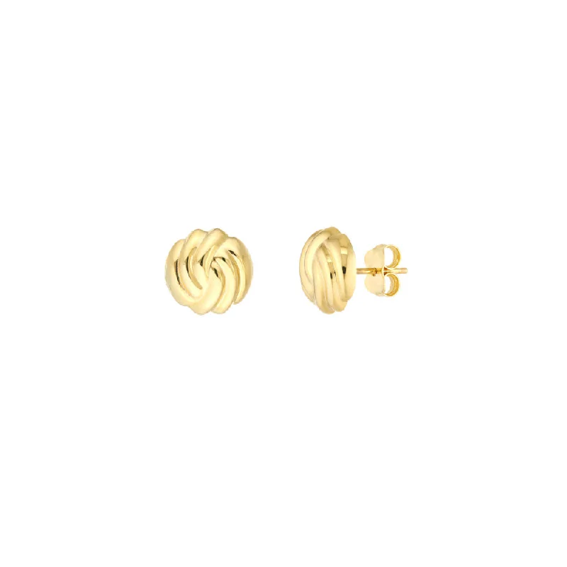 Accessorize For Less – Luxury Jewelry At Affordable Prices 14k Domed Love Knot Stud Earrings