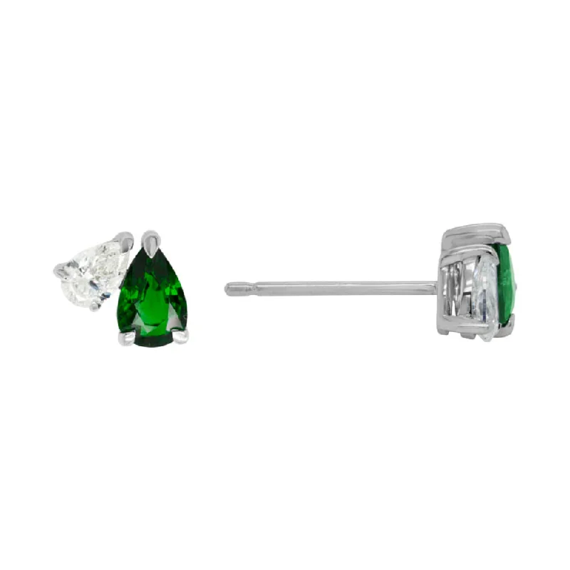 Personalized Jewelry Sale – Unique Pieces At Great Prices 14k Gold Pear Cut Emerald Stud Earrings