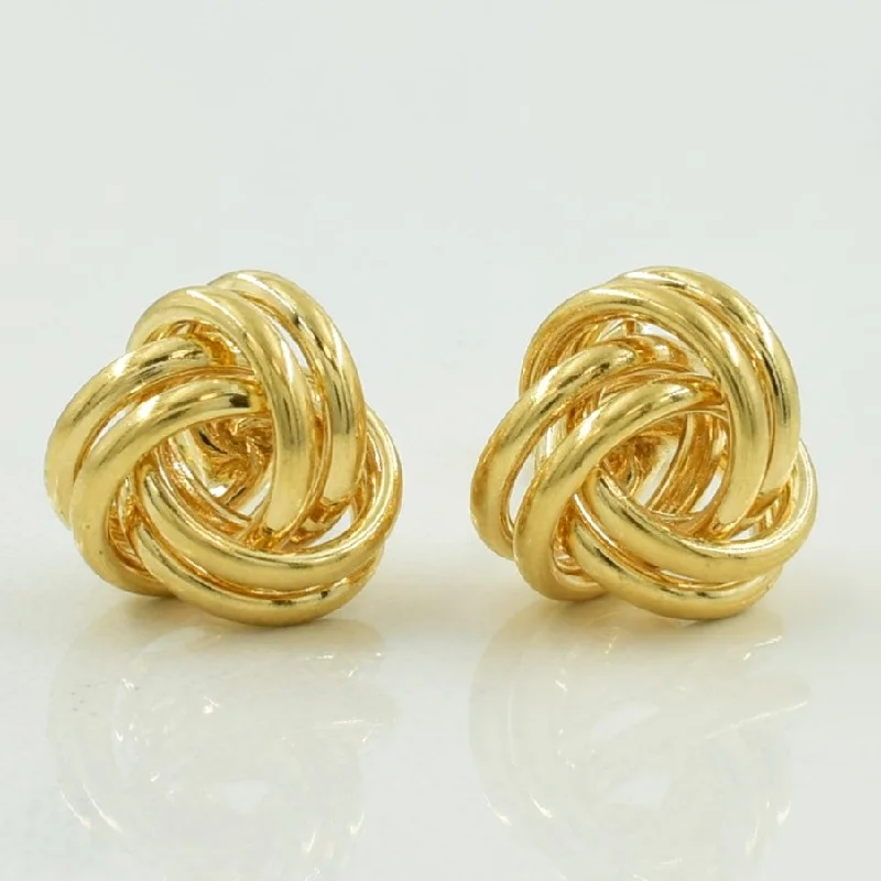 Best-Selling Jewelry Now Available At Special Deals 14k Yellow Gold Knot Stud Earrings