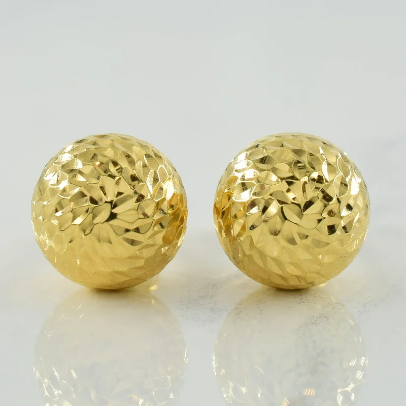 Exclusive Jewelry Offers – Shine For Less 18k Yellow Gold Stud Earrings