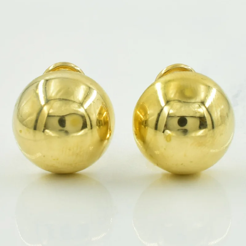 Grab Your Dream Jewelry At The Lowest Prices 18k Yellow Gold Stud Earrings