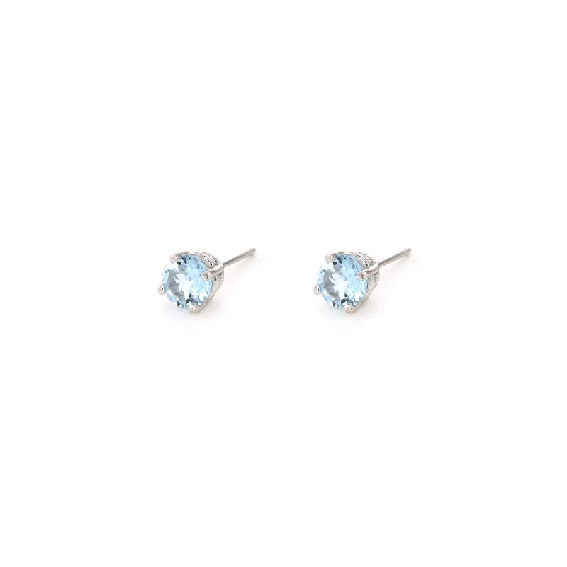 Gorgeous Jewelry, Limited-Time Savings 5MM Aquamarine Stud Earrings | 10278156