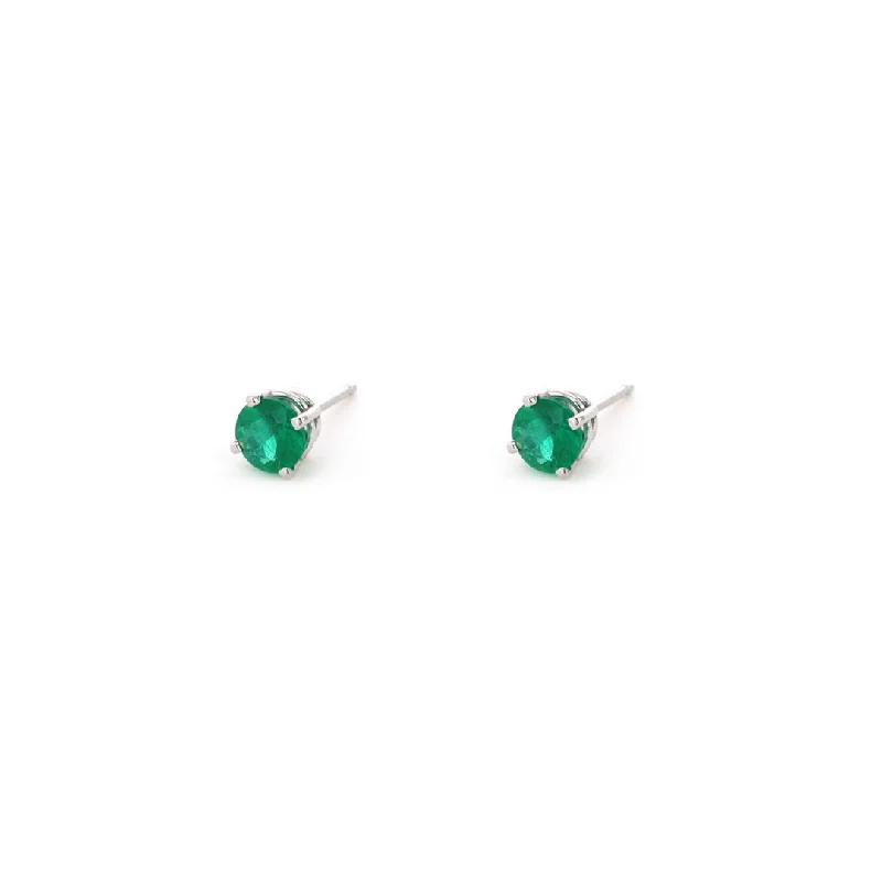 Stunning Jewelry At A Fraction Of The Price 5MM Emerald Stud Earrings | 10278155