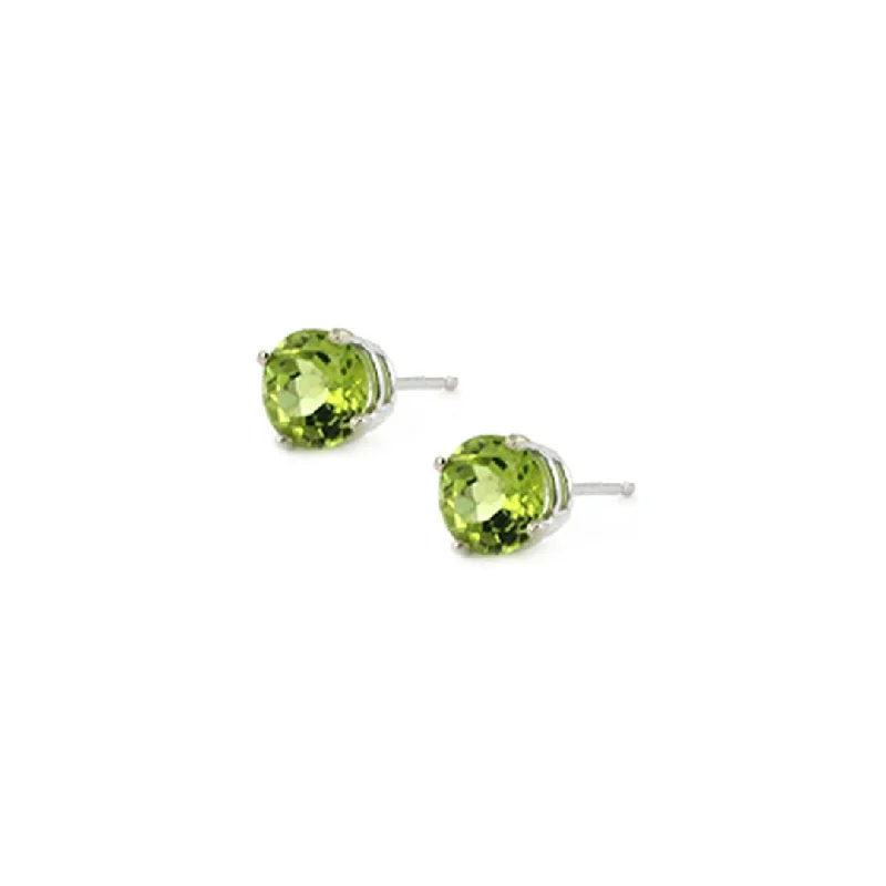 Chic, Trendy, And Affordable Jewelry Sale 6MM Peridot Stud Earrings