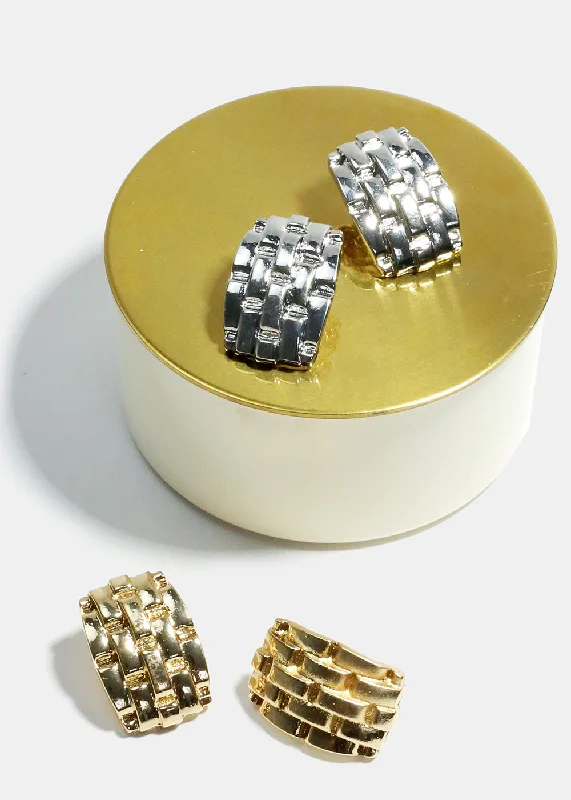 Shop Fine Jewelry With Exclusive Savings Basket Weave Stud Earrings