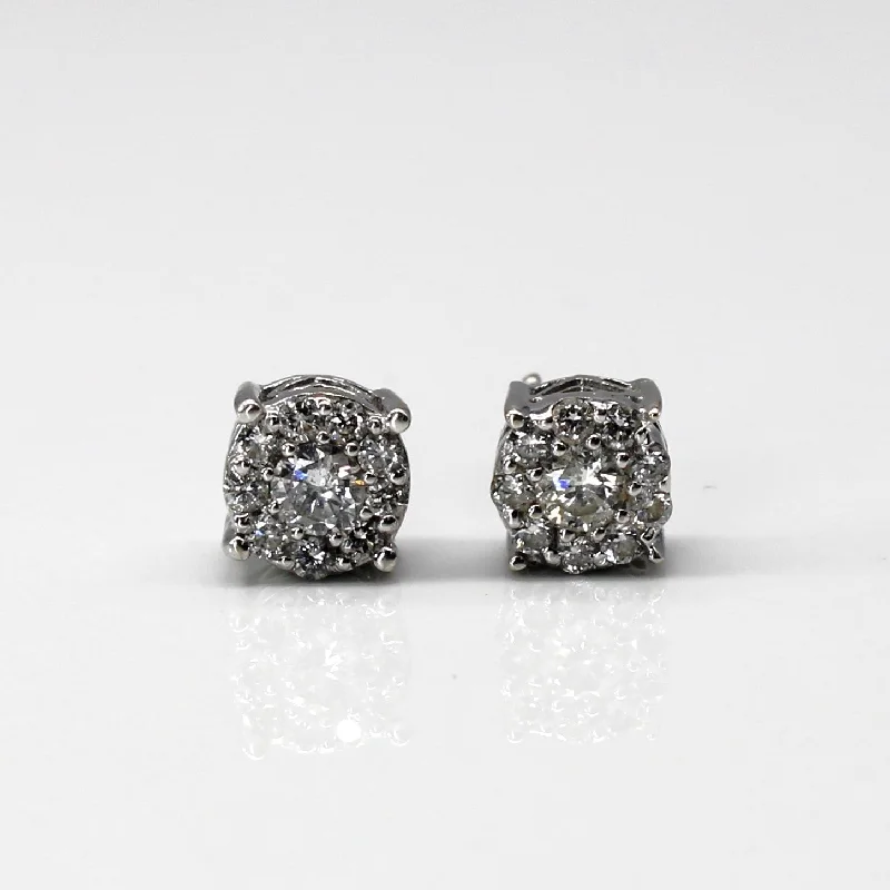 Timeless Jewelry Styles At Wallet-Friendly Prices Cluster Diamond Stud Earrings | 0.56ctw |