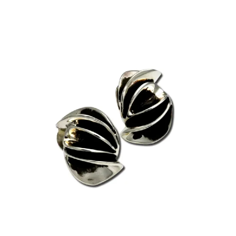 Exclusive Jewelry Sale – Grab Timeless Pieces Now SS Folded Sculpture Stud Earrings