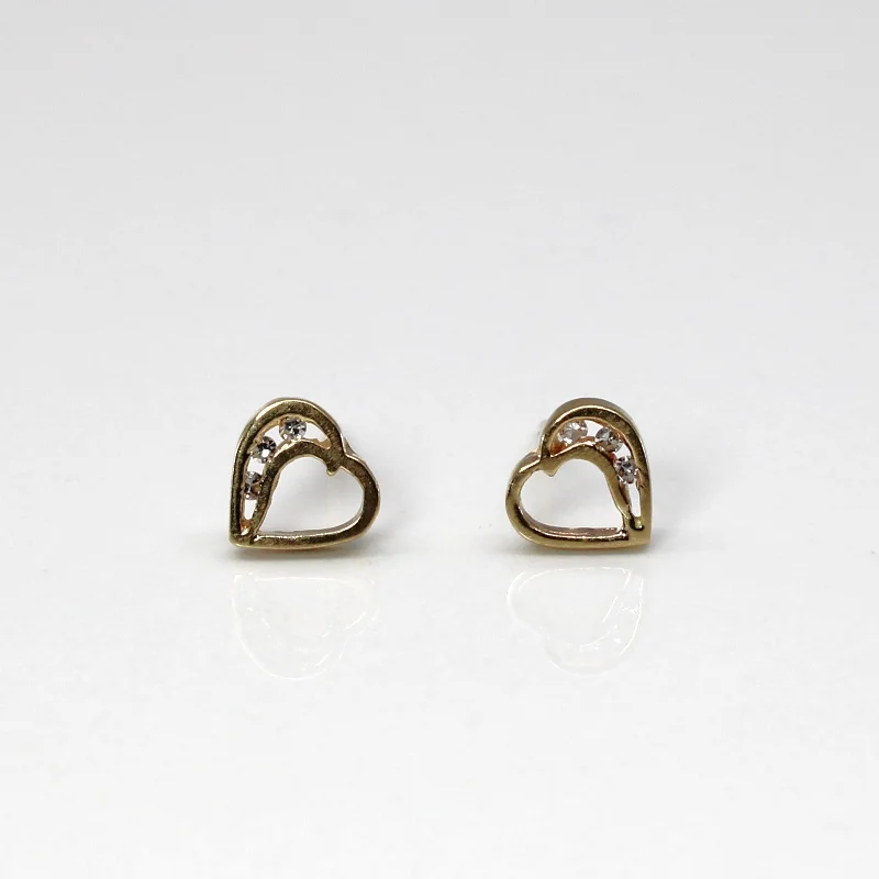 Jewelry Flash Sale – Stylish Designs At Unbeatable Rates Diamond Heart Stud Earrings | 0.03ctw |