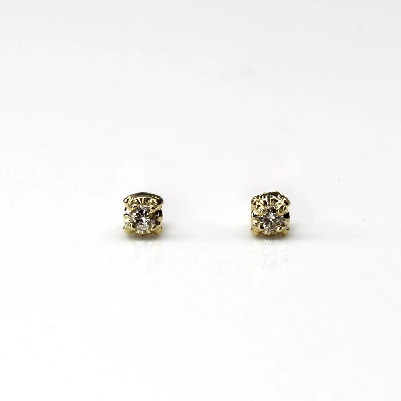 Elevate Your Outfit With Discounted Statement Jewelry Diamond Stud Earrings | 0.05ctw |