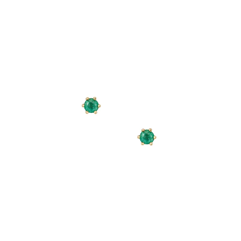 Exclusive Online Jewelry Sale – Don't Wait 9ct Emerald Stud Earrings Gold