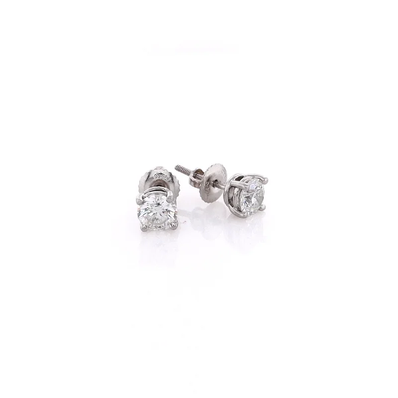 Flash Sale On Exquisite Jewelry – Don't Miss Out Estate Tiffany & Co Platinum Diamond Stud Earrings