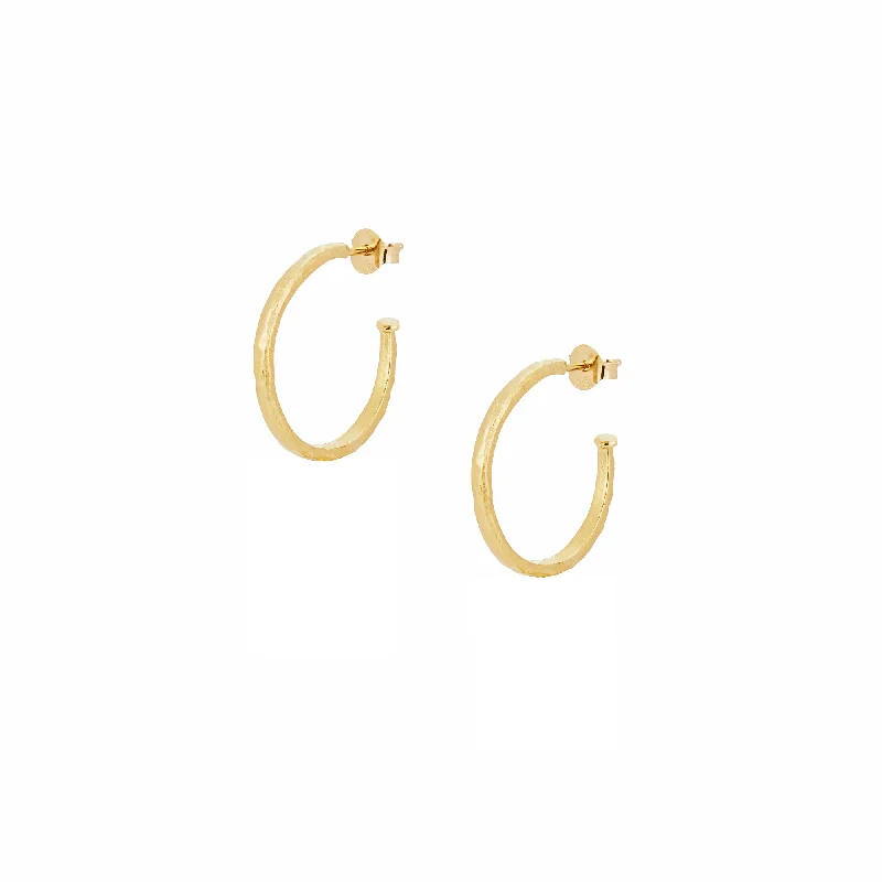 Jewelry Deals That Outshine The Rest Gold Hammered Hoop Stud Earrings