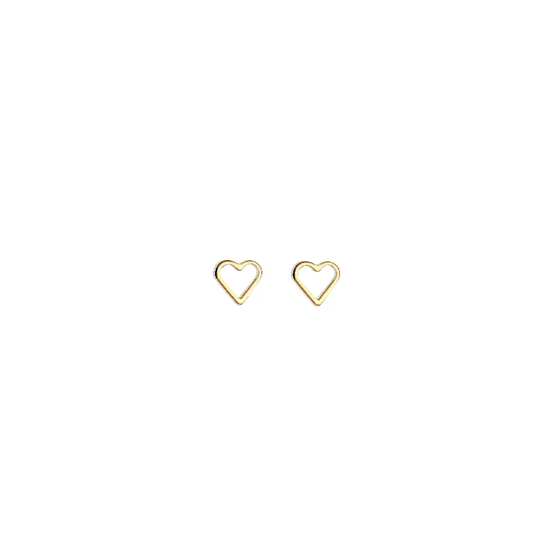 Jewelry Sale Bonanza – Grab Your Sparkle Now Gold Love Heart Stud Earrings