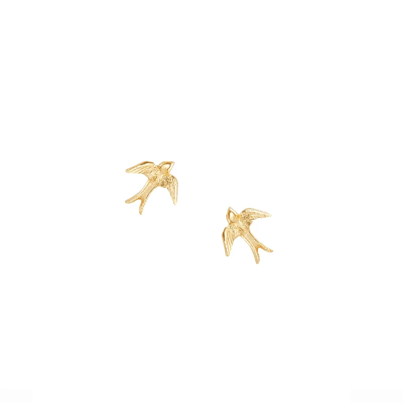 Don't Miss These Dazzling Jewelry Discounts Gold Swallow Stud Earrings