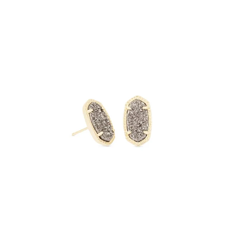 Stunning Statement Jewelry, Unbeatable Discounts Kendra Scott Ellie Stud Earrings in Platinum Drusy