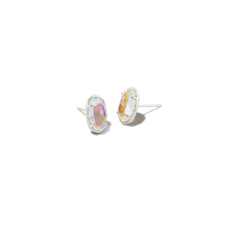 Limited-Stock Jewelry Clearance – Grab Your Favorites Now Kendra Scott Grayson Silver Stud Earrings in Dichroic Glass