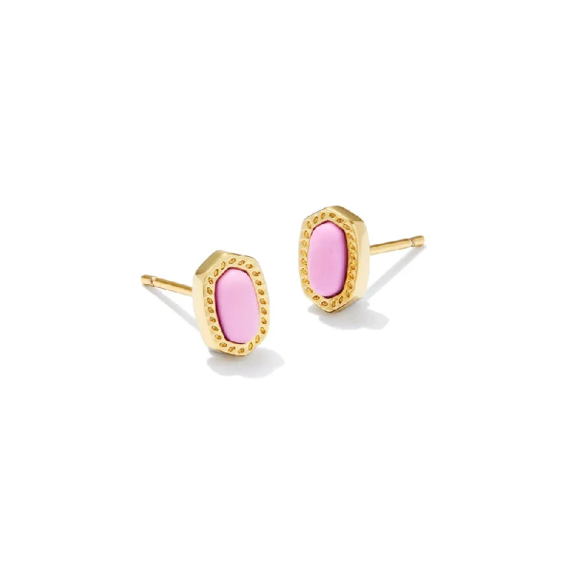 Huge Savings On Timeless Jewelry Collections Kendra Scott Mini Ellie Stud Earrings - Gold Fucshia Magnesite