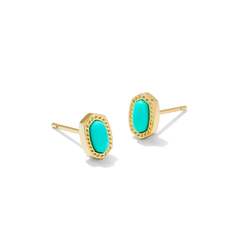 Shop Dazzling Jewelry At The Best Prices Kendra Scott Mini Ellie Stud Earrings - Gold Mint Magnesite