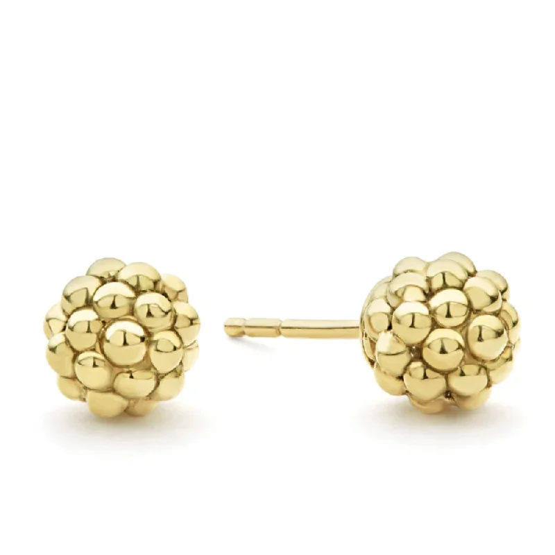 Unmissable Jewelry Clearance – Final Reductions Lagos 18k Caviar Gold Beaded Stud Earrings