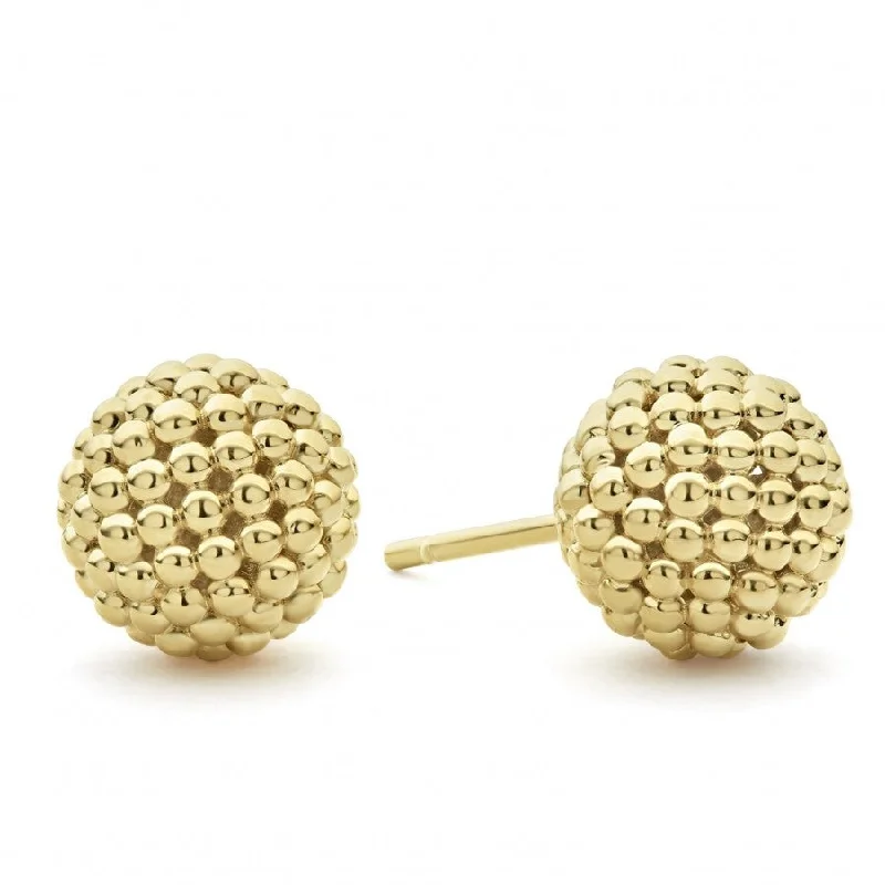 Shop Stylish Jewelry Now And Save Big Lagos 18k Caviar Gold Stud Earrings