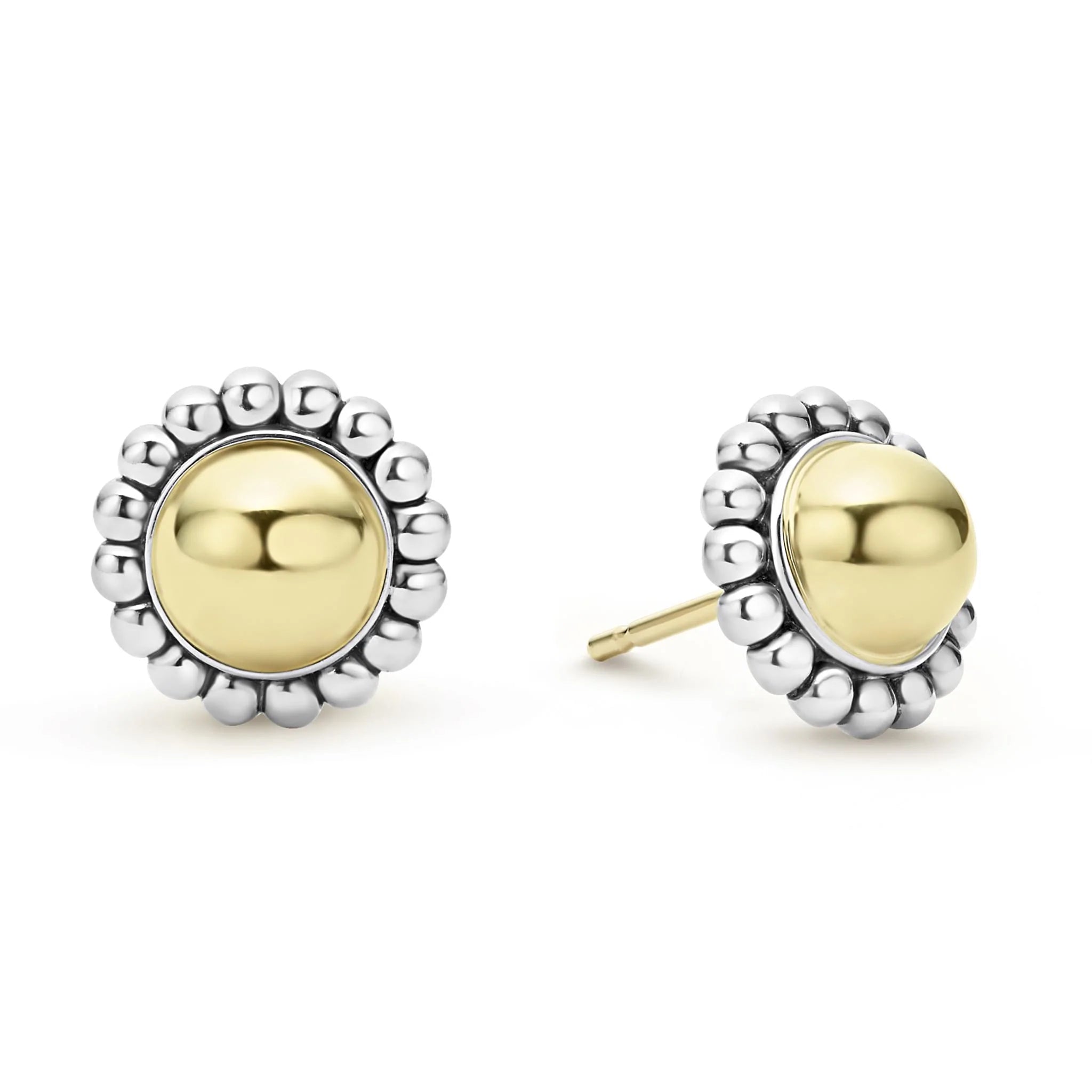 Luxury Jewelry At Unbeatable Discounts Lagos High Bar Gold Caviar Stud Earrings