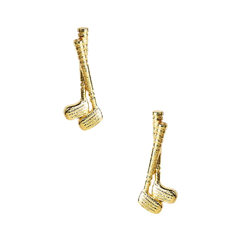 Shop Stylish Jewelry Now And Save Big Lisi Lerch Gold Golf Stud Earrings