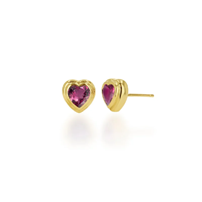 Adjustable Charm Bracelets For A Perfect Fit Rachel Reid 14k Double Bezel Pink Tourmaline Heart Stud Earrings