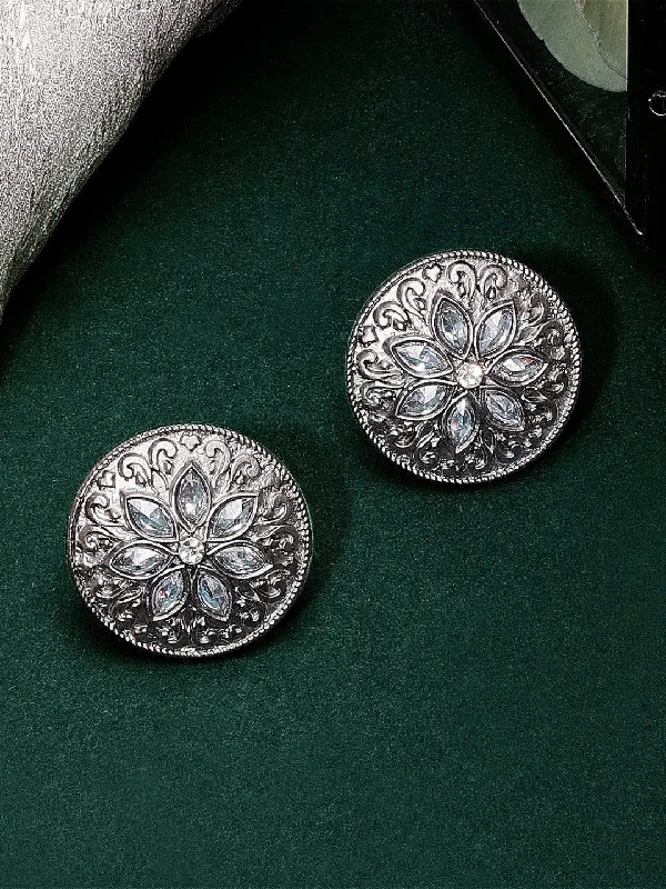 Modern Jewelry At Exclusive Discounts – Shop Today Rubans Silver Plated Stud Earrings