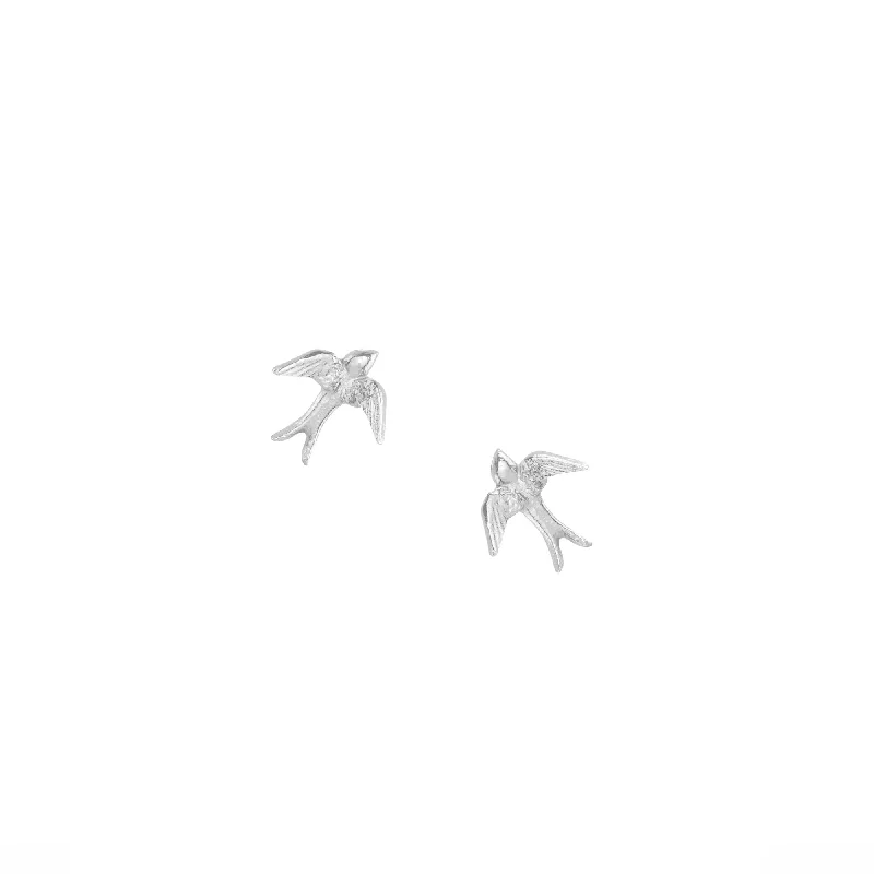 Once-A-Year Jewelry Deals – Shop Before They’Re Gone Silver Swallow Stud Earrings