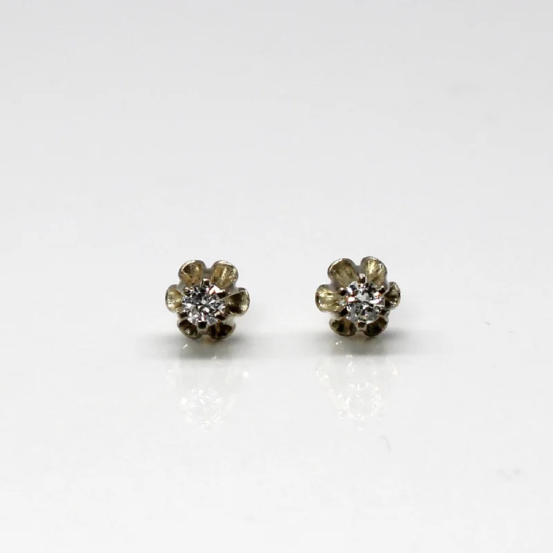 Must-Have Jewelry At Unbelievable Discounts Solitaire Diamond Stud Earrings | 0.08ctw |