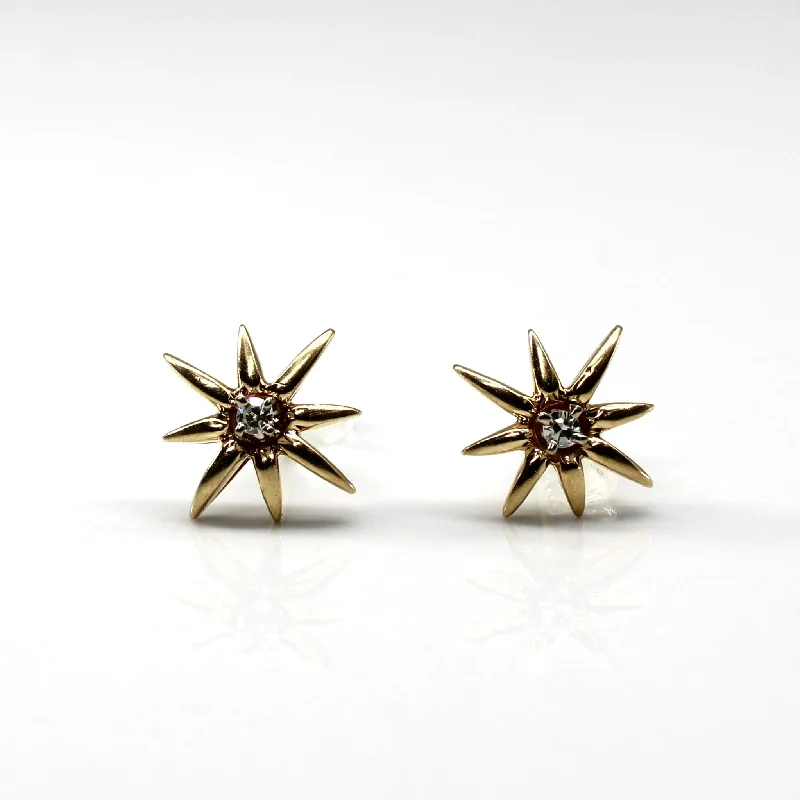 Exclusive Gemstone Jewelry Markdowns – Shop Now Starburst Diamond Stud Earrings | 0.05ctw |