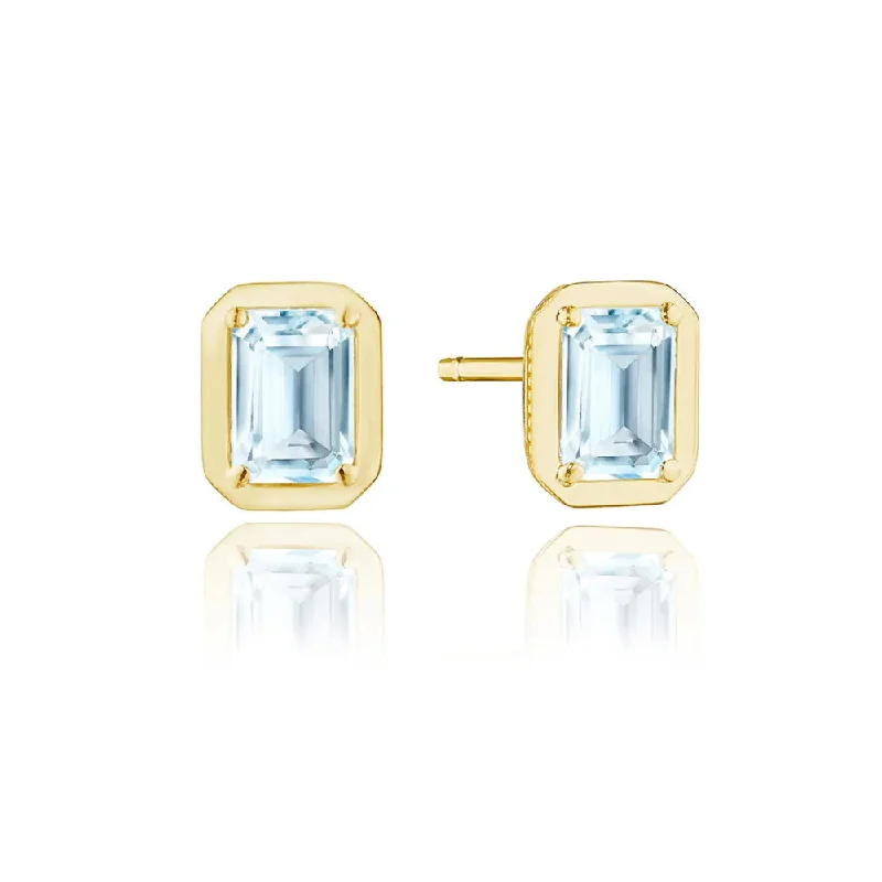 Shop Signature Jewelry Styles At Exclusive Prices Tacori Allure Emerald Sky Blue Topaz Stud Earrings